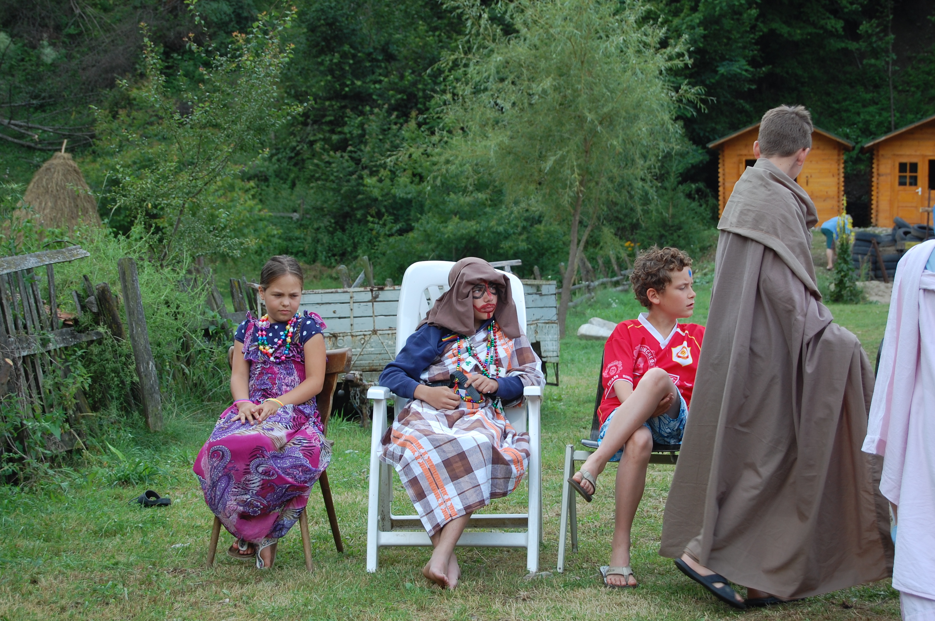 Sport en spel met de kinderen in Roemeni